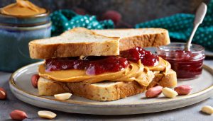 peanut butter and jam sandwich